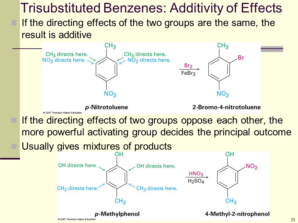 Benzene and activating group